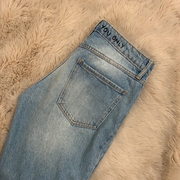HAND EMBROIDERED forever 21 jeans - Picture 6 of 7